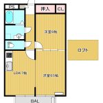宅配ボックス有り 1LDK 画像1